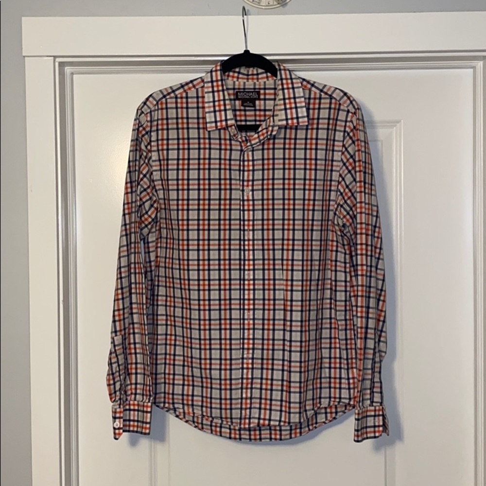 Plaid button down